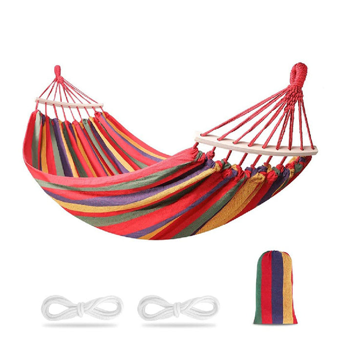 Double Outdoor Hammock Hanging Bed For 1 Person 200cm x 150 cm