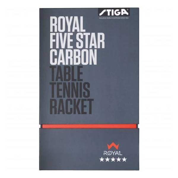 Stiga Royal Carbon 5-Star Table tennis Racket + Free Stiga Cover Racket