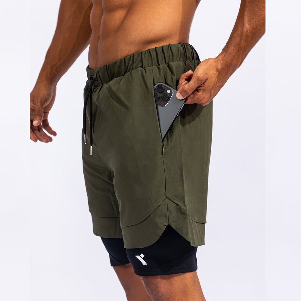 Quwati Men's Reps 2-in-1 Shorts